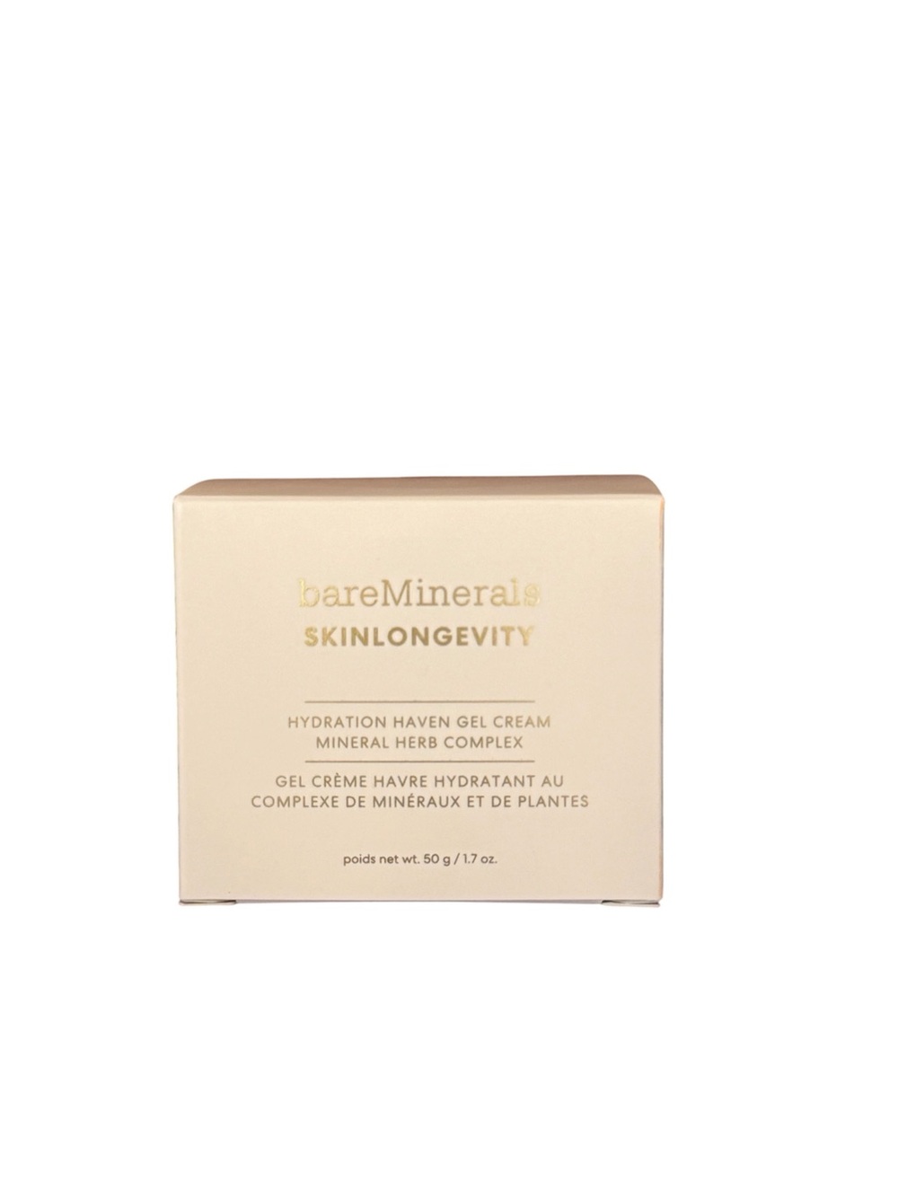 bareMinerals SkinLongevity Hydration Haven Gel Cream + Barrier boosting serum.